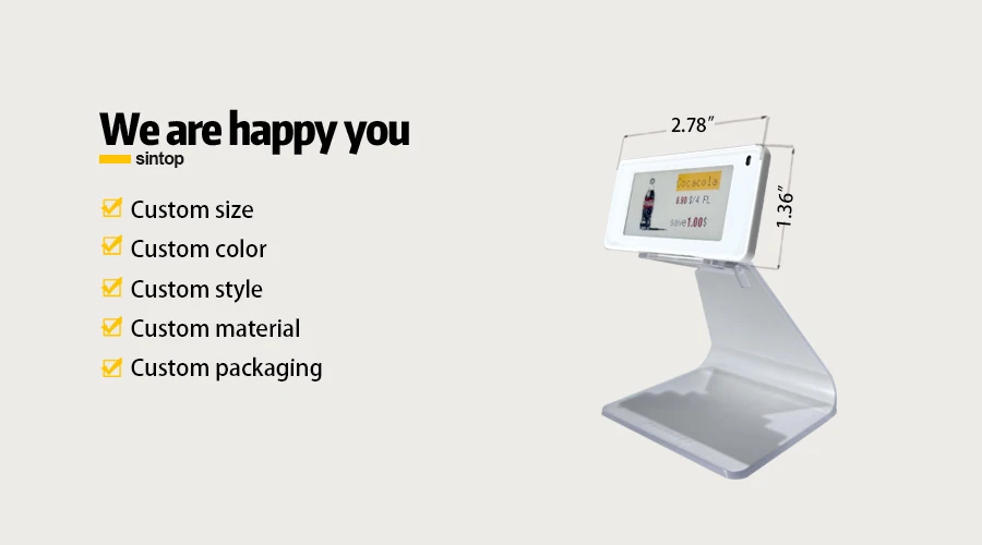 2.13 inch electronic acrylic holder